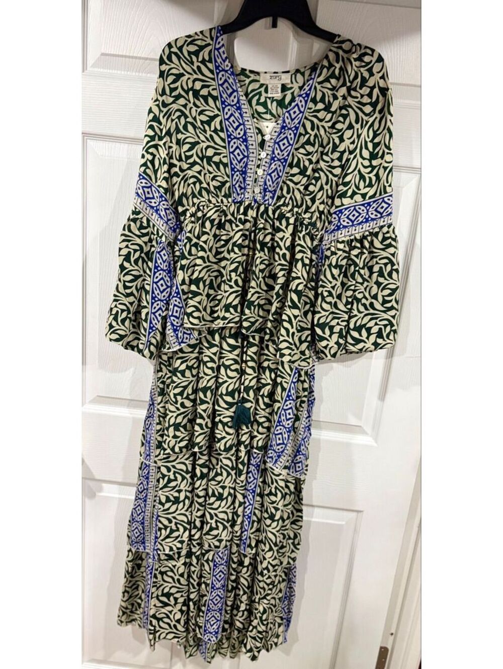 #219 NWT Zury maxi dress. 70% silk